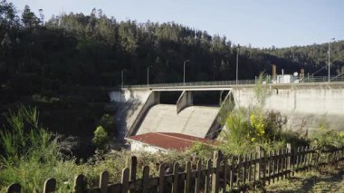 Ulla Nehri 'ndeki Portodemouros Barajı, Galiçya, İspanya D-Log Profili - 1593