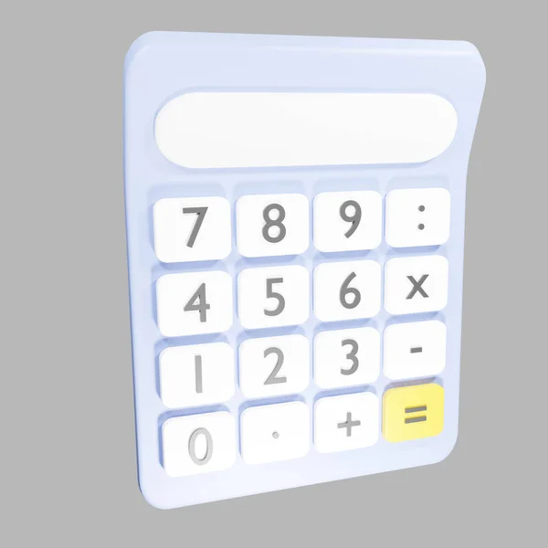 office tool, calculator icon 3d illustration