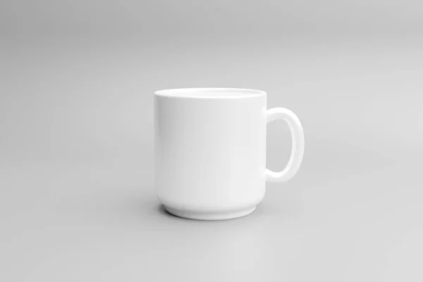 White Mug Mockup Mug Empty Mock — Stock Photo, Image