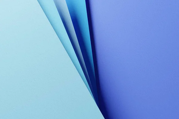 Синій Пастельний Кольоровий Паперовий Геометричний Плоский Фон — стокове фото