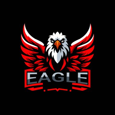 modern kartal karakter esport logosu