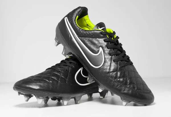 Went 2023 Nike Tiempo Legend Black Volt White Football Boots — Stock Photo, Image