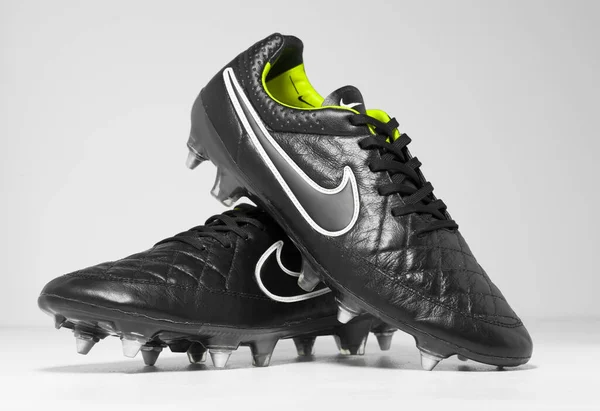 Went 2023 Nike Tiempo Legend Black Volt White Football Boots — Stock Photo, Image