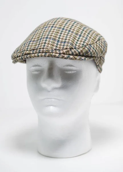 Kent 012023 Tradizionale Cappello Inglese Tweed Irlandese Berretto Moda Stile — Foto Stock