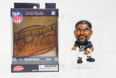 Kent, uk 01.01.2023 Khalil Mack Chicago Bears NFL Big Shot Ballers ikinci sezon 5 