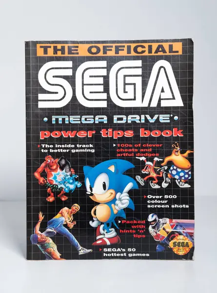 Kent, UK, 01.01.2023 SEGA MEGA ŞEHRİ Tüyo defteri. Retro vintage video oyun hatıraları. 