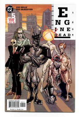 Kent, Uk 01.01.2024 Retro klasik DC çizgi roman motoru başı. 1980 'lerin çizgi roman koleksiyoncuları ve nostaljik komedi anıları için basılmış çizgi romanları. 