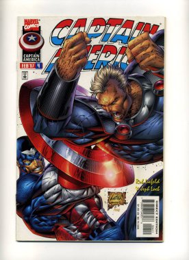 Kent, Uk 01.01.2024 Retro klasik Marvel çizgi romanı Kaptan Amerika. 1980 'lerin çizgi roman koleksiyoncuları ve nostaljik komedi anıları için basılmış çizgi romanları. 