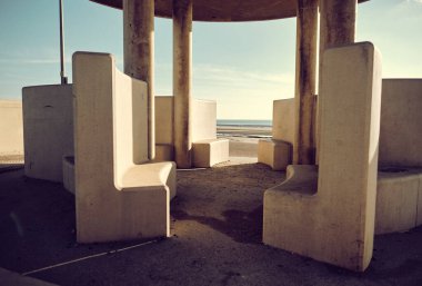 cleveleys, uk 03.05.2021 Cleveleys gezinti alanı yeni Star Wars Disney serisi Andor 'un yeridir. Anchorsholme de dahil tüm çekimlerin yapılacağı gezinti alanı. Star Wars taraftarlarının yeri.