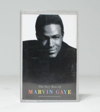 Londra, İngiltere, 20 / 05 / 2020 Marvin Gaye 'in beyaz arka planda izole edilmiş en iyi kaseti. Amerikalı ünlü soul şarkıcısı..