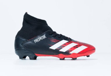 Kent, Uk 01.01.2023 Adidas Predator 20.3 Dragonscale Red firması Futbol Botları. İkonik futbol ayakkabıları. saha futbol ayakkabıları.