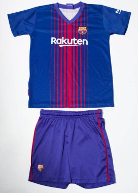 Banyo, uk, 05.05.2020 Barcelona Futbol Gömleği & Shorts 10 Messi - Resmi Ürün. İspanyol futbol takımları.
