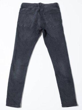 Kent, İngiltere, 01.01.2023 Black rustic Topman Spray on Jeans Skinny Black. Ünlü ikonik Amerikan kotları sokak kıyafetleri Mens Blue Denim Slim Straight Jeans 