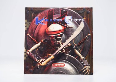 Kent, uk 01.012023 Retro klasik video oyunu Killer Instinct Killer Soundtrack OST CD Kollu Nintendo super nintendo az pişmiş. Katil içgüdüleri bilgisayar atari salonu dövüş oyunu ürünleri.