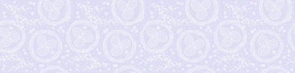 Пасхальный Баннер Фон Праздника Пасхальные Яйца Гнезде Растительные Элементы Цветами — стоковый вектор