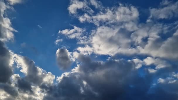 Céu Tempestuoso Antes Chuva Outono Céu Nublado Cinza Escuro Nuvens — Vídeo de Stock