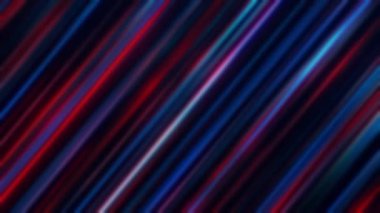 Mavi ve kırmızı yanıp sönen ışıkla soyut bir arkaplan. Odaklanamayan mavi ve kırmızı ışık sızıntısının soyut videosu. Sunum için arka plan. Güzel renkli soyut hareketler