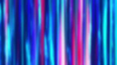 Mavi, kırmızı ve mor dikey parlayan çizgilerle soyut bir arkaplan. Animasyon çizgilerle yanıp sönüyor. İş konsepti tasarımınız için parlak bir arkaplan