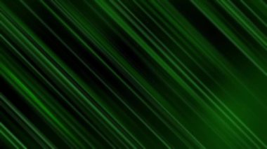Siyah arkaplanda parlayan soyut yeşil eğimli çizgiler. İş konseptin için arka plan. Çözünmüş yeşil ışık sızıntısı gradyanının soyut videosu. Güzel renkli soyut hareketler