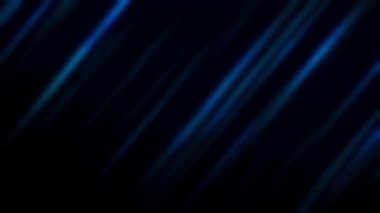 Mavi yanıp sönen ışıkla soyut bir arkaplan. Odaklanamayan mavi ışık sızıntısının soyut videosu. Sunum için arka plan. Güzel renkli soyut hareketler. Belirsiz mavi çizgiler