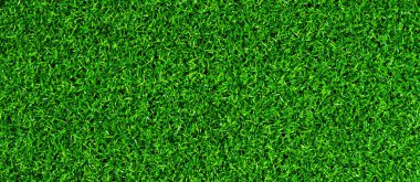 Yapay yeşil çimen paspası, üst manzara. Doku. Suni çim, yapay liflerden yapılmış yüzey. Düz yeşil çimen dokusu. Kısa yapay golf sahası