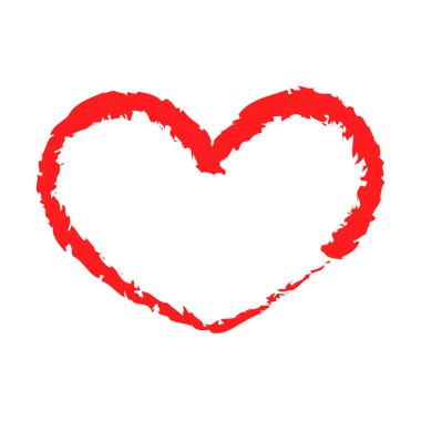 Elle çizilmiş kalp şekli 3
