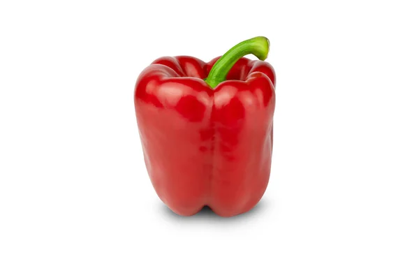 Red Sweet Pepper Isolated White Background Close — Stock Photo, Image