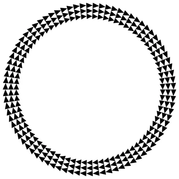 Streszczenie Azteckiej Ramki Koło Plemienny Etniczny Wzór Czarno Biały Kolor — Zdjęcie stockowe