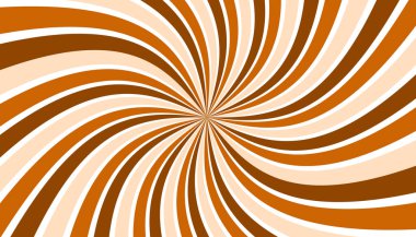 Soyut girdap şeklinde dairesel bir arka plan. Eski güneş ışınları. Karamel rengi konsepti.