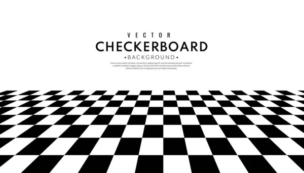 Padrão Checkerboard Abstrato Fundo Branco Corrida Velocidade Conceito Sucesso Modelo — Vetor de Stock