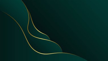 Yeşil lüks dalgalar arka planı. Zarif tarz konsept. Resim duvar kâğıdı.