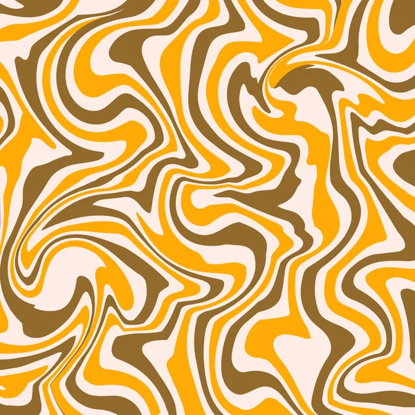 Κυματιστό Τετράγωνο Φόντο Κίτρινο Λαδί Και Μπεζ Χρώμα Εικονογράφηση Διάνυσμα — Διανυσματικό Αρχείο