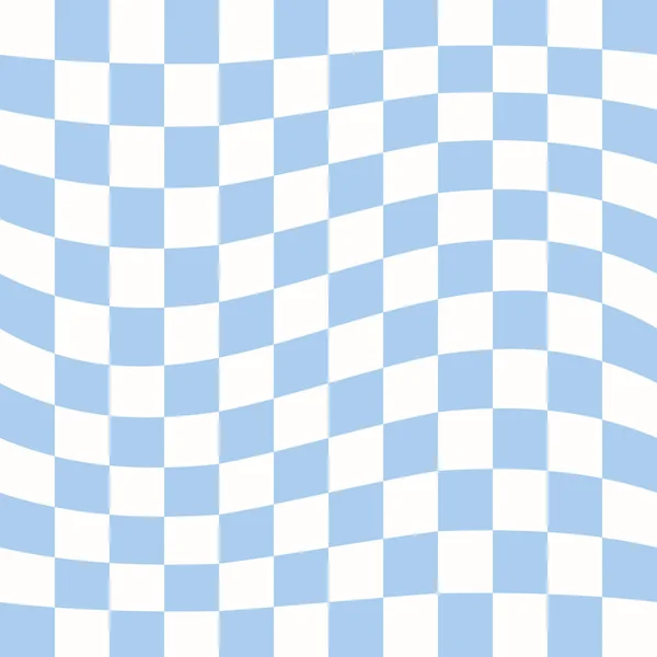 Çarpık, renkli bir arka plan. Soyut vektör kusursuz desen. Retro dalgalı saykodelik dama tahtası