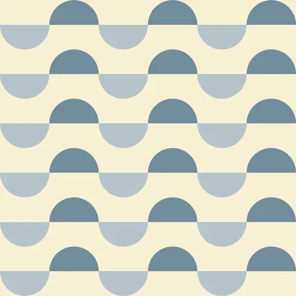 Trendy Geometric Retro Seamless Pattern Semicircles Beige Background Modern Abstract Royalty Free Stock Vectors