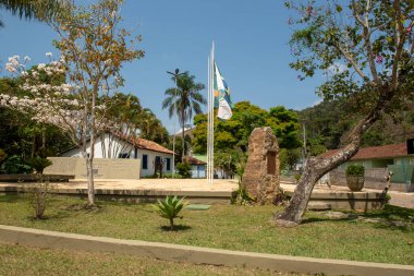 Paraiba do Sul, Brezilya, 29 Sep 2024. Tarihsel ve kültürel kompleks Profesör Nelson E. de Aguiar, Sebollas, Paraiba do Sul, Brezilya, müze arka planda. 