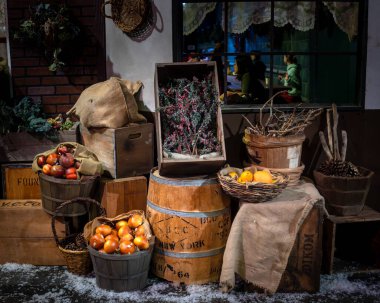 San Francisco, CA, ABD. 8 Aralık 2024. Dickens Panayırı, İnek Meydanı, Daly City. Festival her yıl Noel 'de yapılıyor.