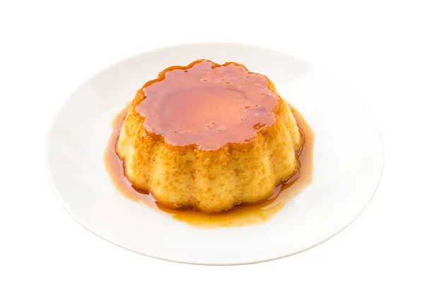 Pudding Pudding Dessert Popular Both Children Adults Sweet Caramel Puddings — Stock Photo, Image