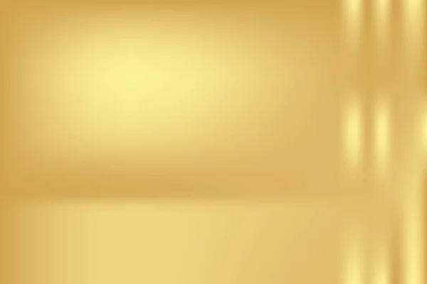 Золотой Абстрактный Размытый Градиентный Фон Комнатная Студия Векторная Иллюстрация — стоковый вектор