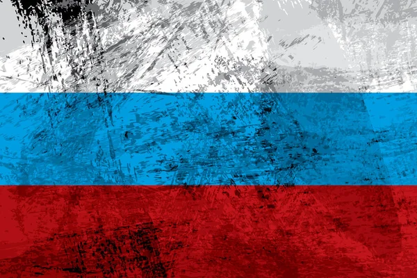 Rus Bayrak Vektör Illüstrasyonu — Stok Vektör