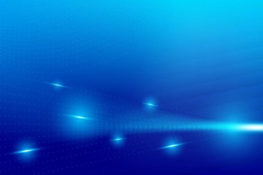 Fütürist ışık ile soyut mavi renk gradyan arkaplan.