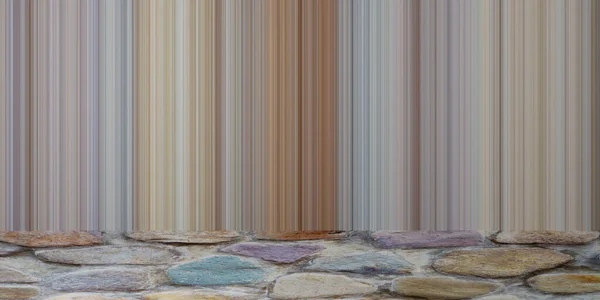 Taş Doku Zeminli Renkli Soyut Dikey Çizgiler Boyutlu Resim Çizimi — Stok fotoğraf