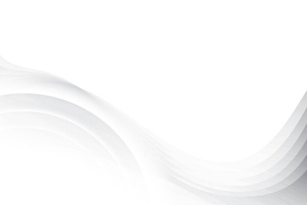 Abstract white and gray color, modern design background with geometric round shape. Vector illustration.