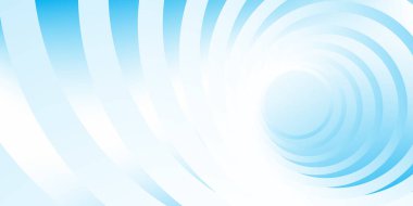 Soyut beyaz ve mavi renk, geometrik yuvarlak şekilli modern tasarım çizgileri. Vektör illüstrasyonu.