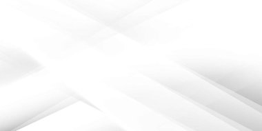 Soyut beyaz ve gri renkli, geometrik şekilli modern tasarım arka planı. Vektör illüstrasyonu.