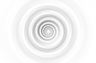 Soyut beyaz ve gri renkli, geometrik yuvarlak şekilli modern tasarım arka planı. Vektör illüstrasyonu.