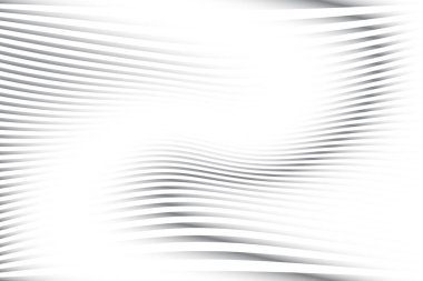 Soyut beyaz ve gri renk, modern tasarım çizgileri geometrik yuvarlak şekilli arka plan, dalga deseni. Vektör illüstrasyonu.