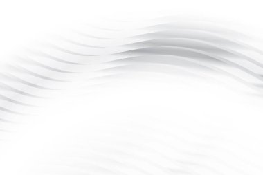 Soyut beyaz ve gri renk, geometrik yuvarlak şekilli modern tasarım çizgileri. Vektör illüstrasyonu.