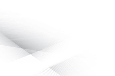 Soyut beyaz ve gri renkli, geometrik şekilli modern tasarım arka planı. Vektör illüstrasyonu.