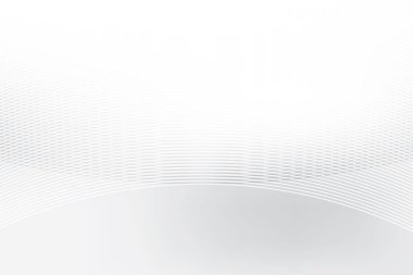 Soyut beyaz ve gri renk, geometrik yuvarlak şekilli modern tasarım çizgileri. Vektör illüstrasyonu.