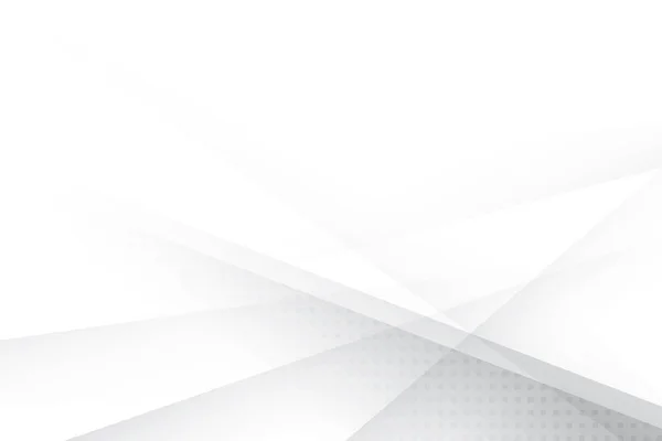 Soyut beyaz ve gri renkli, geometrik şekilli modern tasarım arka planı. Vektör illüstrasyonu.